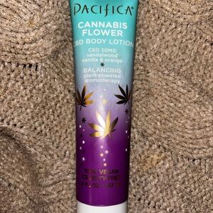 Pacifica Cannabis Flower CBD 50mg Body Lotion Sandalwood Vanilla Orange Vegan